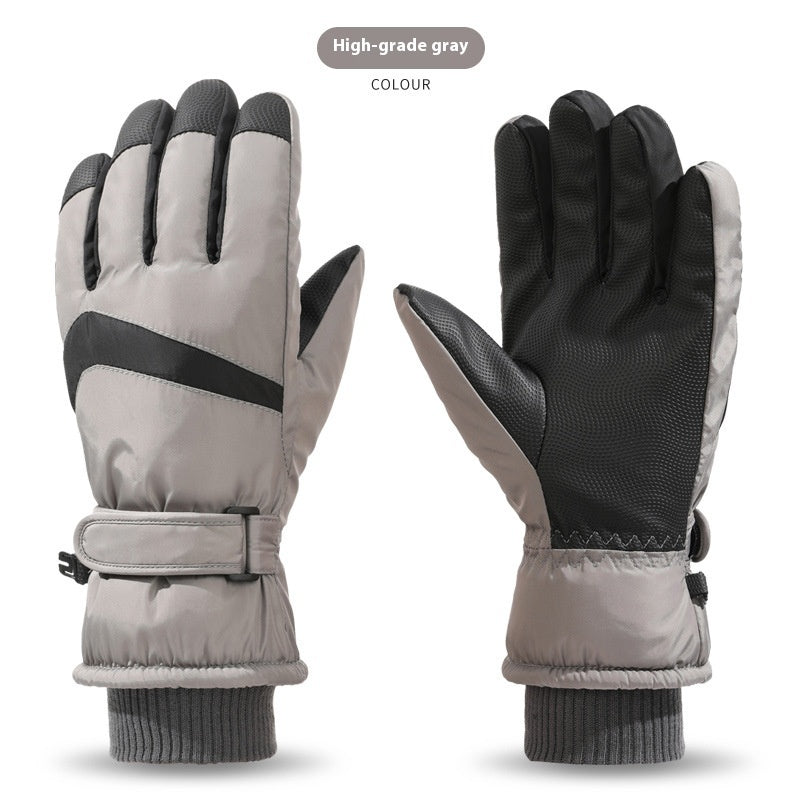 Skiing Gloves Winter Touch Screen Motorcycle Fleece-lined Warm