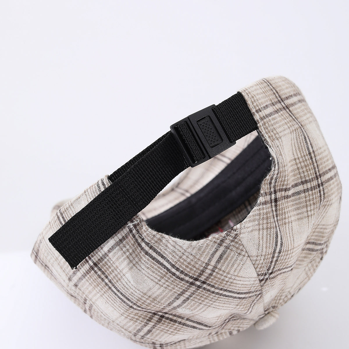 Striped Checkered Embroidered Letter Simple And Fashionable Baseball Cap Suitable For Daily Outdoor Outings And Travels