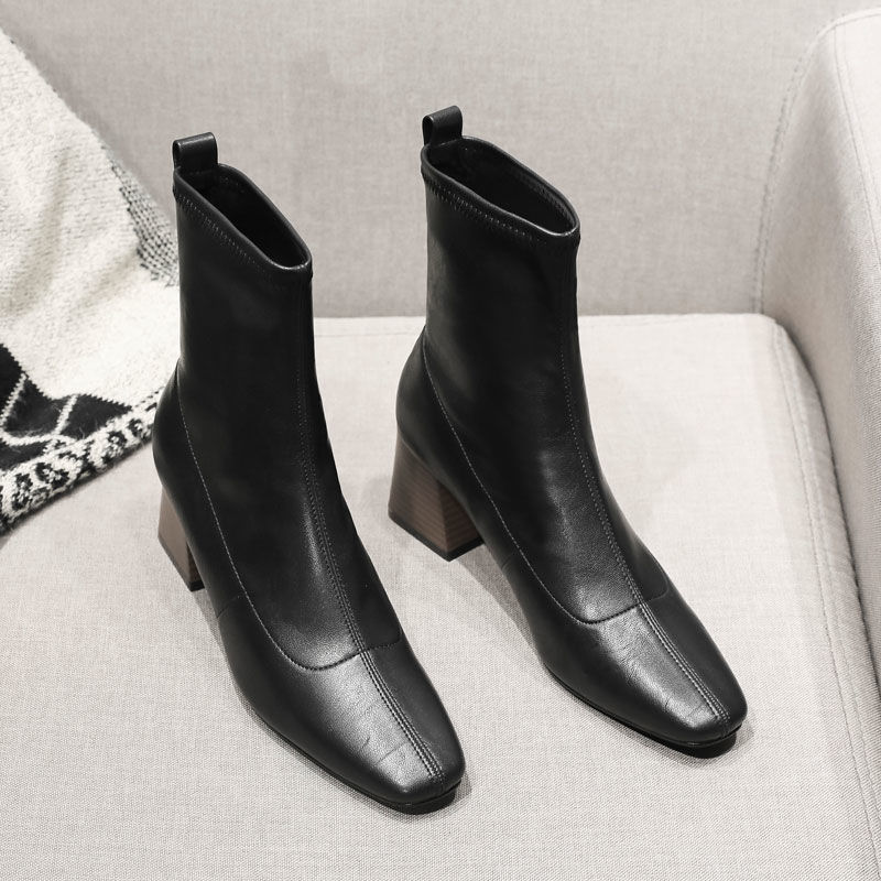 Stylish Minimalist Retro Design Womens Boots