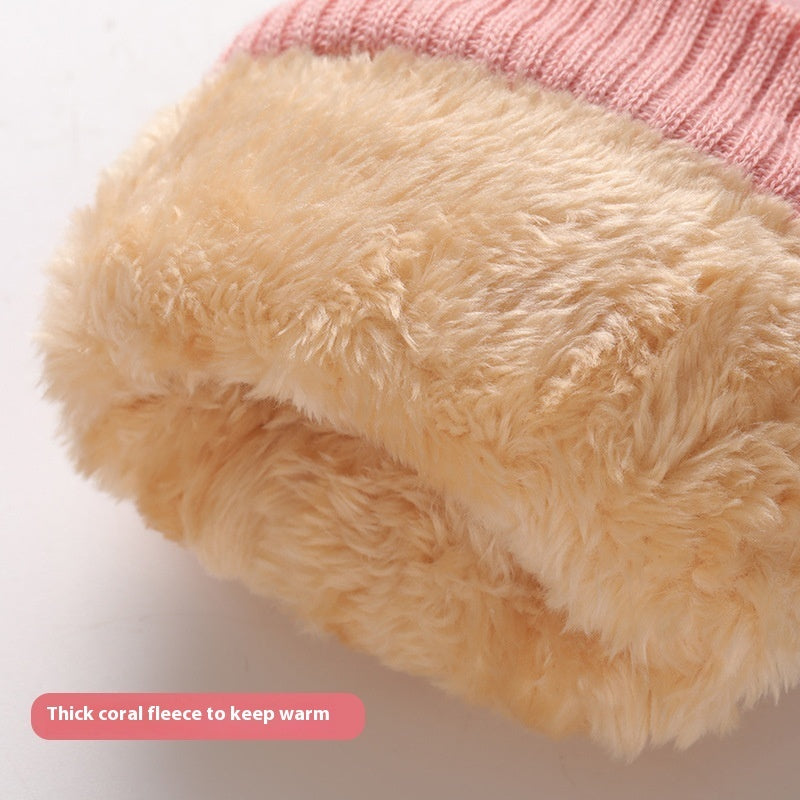 Skiing Fleece-lined Touch Screen Riding Five Finger Gloves
