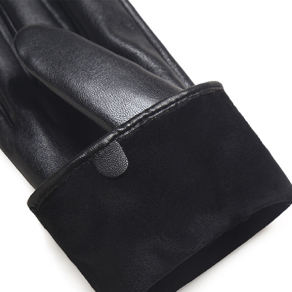 Women's Autumn And Winter Fleece-lined Warm Gloves