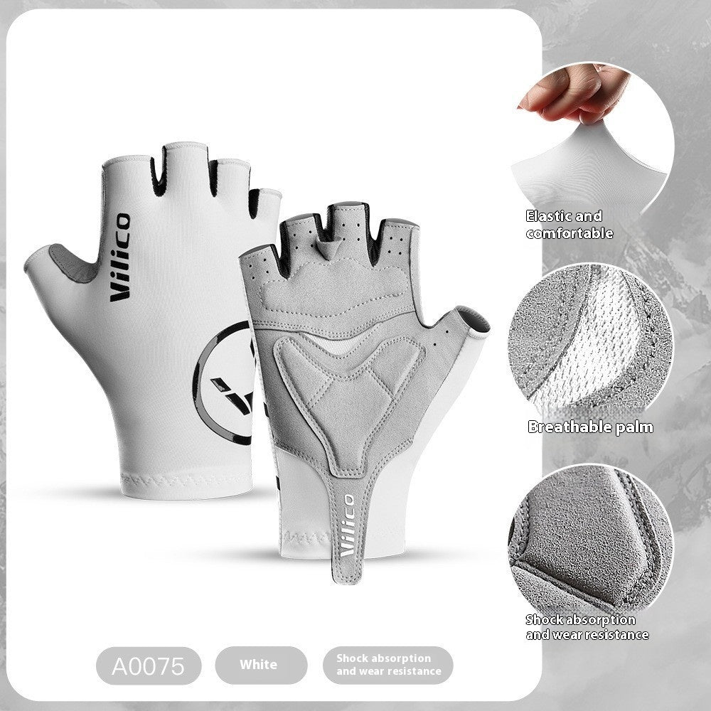 Spring And Summer Outdoor Mountain Bike Riding Gloves Thin Shock Absorption