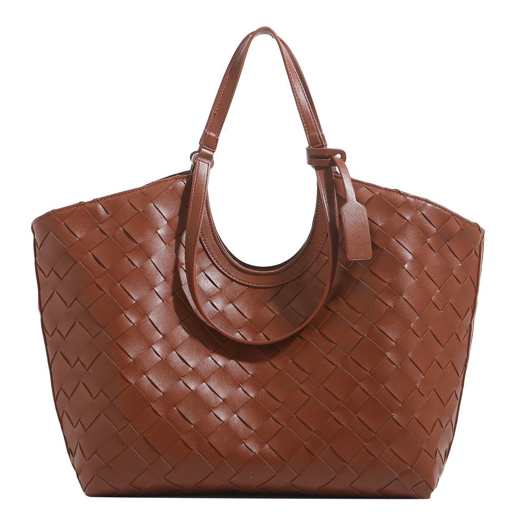 Womens Niche Fashion Commuter Large-Capacity Shoulder Under-Arm Bag