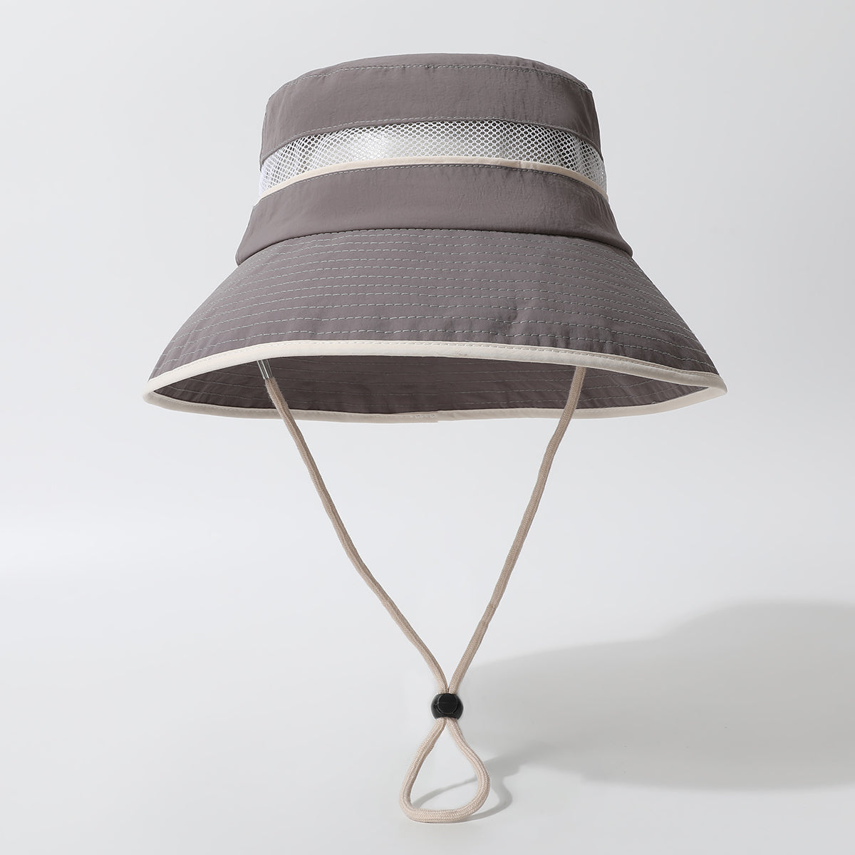 The New Solid-color Grid Sunshade And Windproof Simple Casual Style Fisherman Hat Is Suitable For Outdoor Hiking, Camping, Fishing, Travel And Photography.