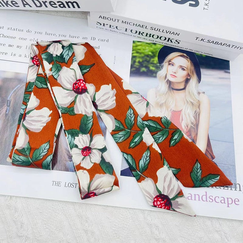 Fashionable Extra-Long Silk Scarf Belt For Women