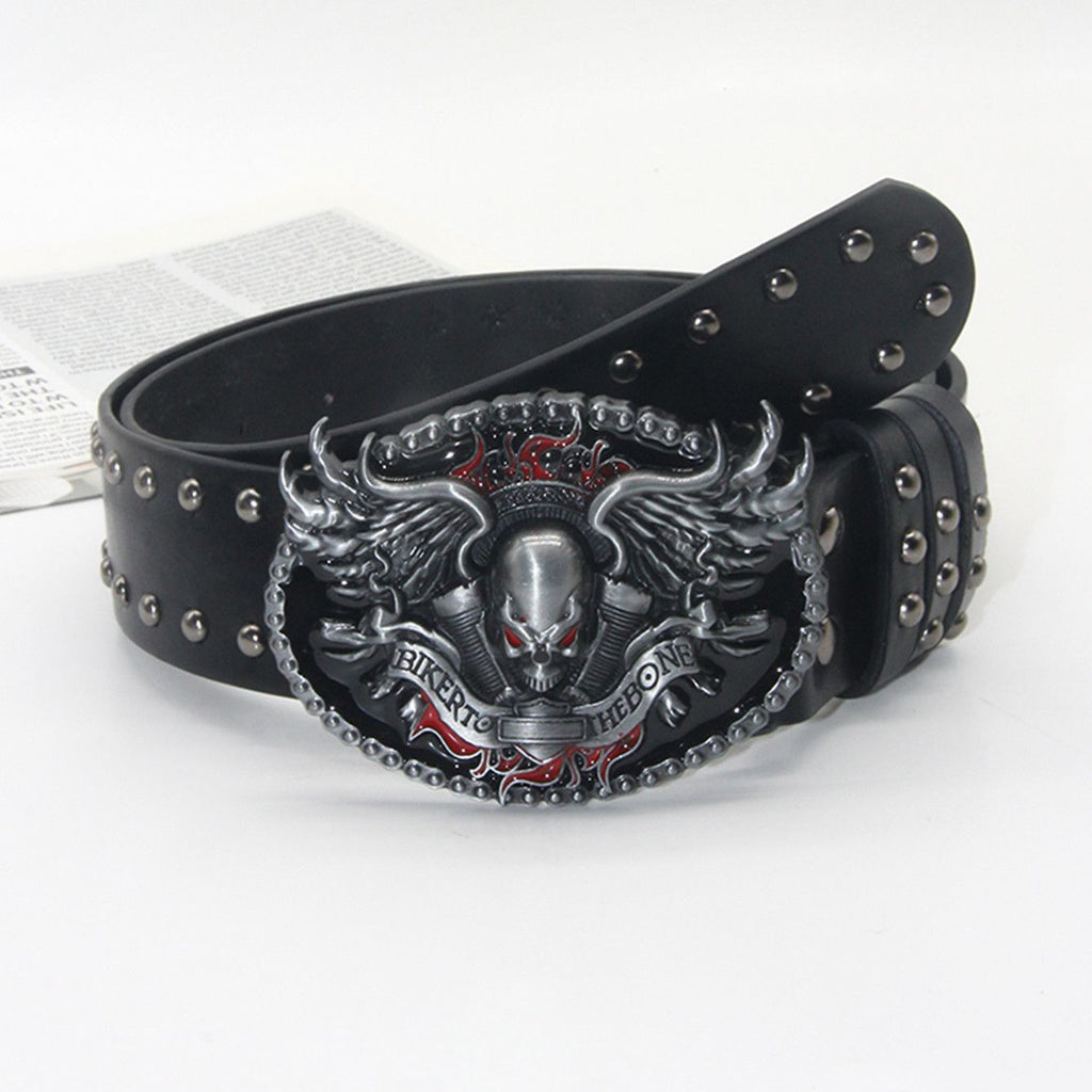 Punk-style Rivet All-match Trendy Leather Belt For Edgy Girls