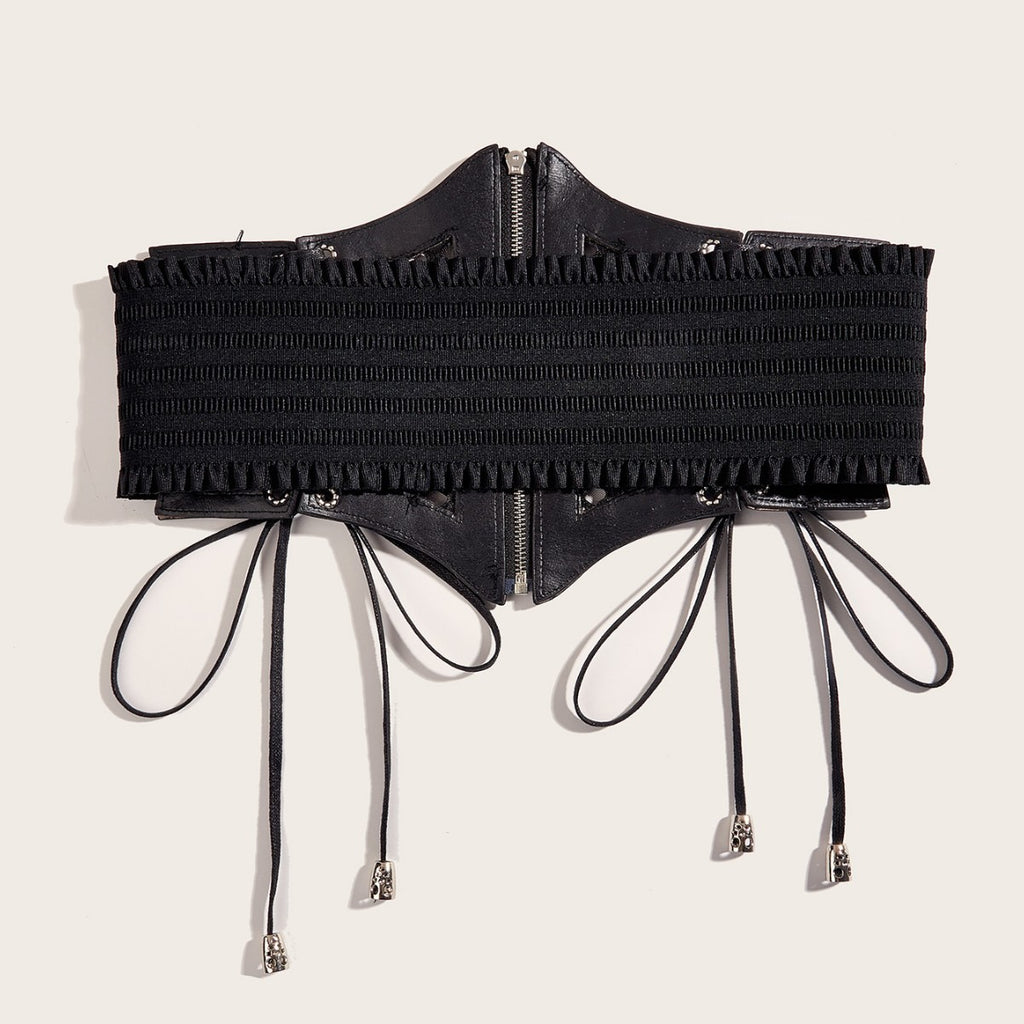 Wide Belt Retro Elastic Waist Seal Dress Girdling Decoration