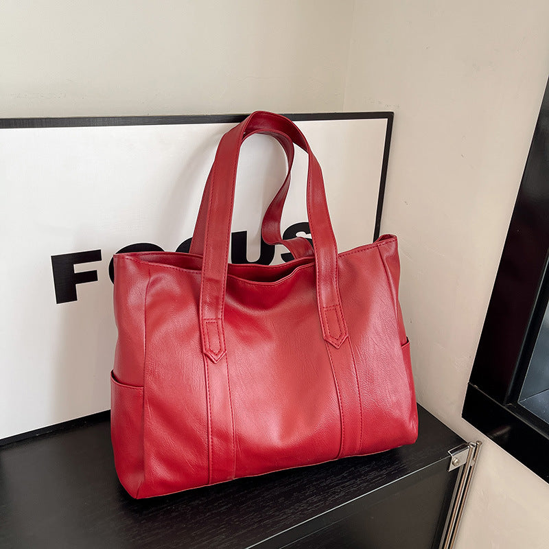 Shoulder Handbag Crossbody Bag With Mirror Large Capacity Storage