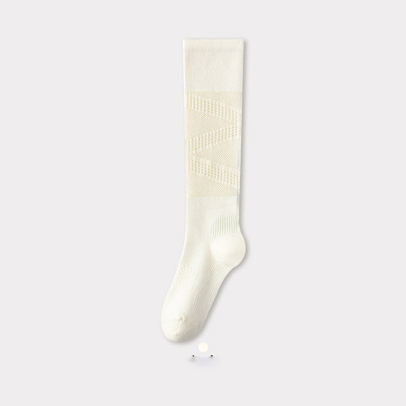 Pressure Calf Socks, Children's Indoor Fitness Running Sports Badminton Socks, Breathable Summer Thin Long Tube Yoga Socks