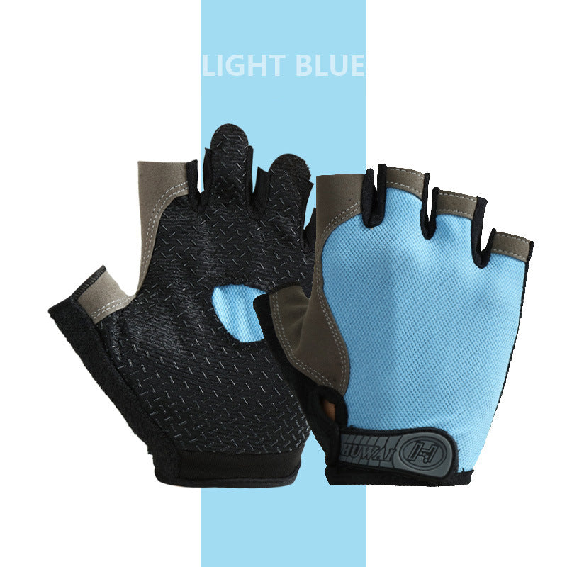 Finger Riding Gloves Men And Women Outdoor Non-slip Sun Protection Camping