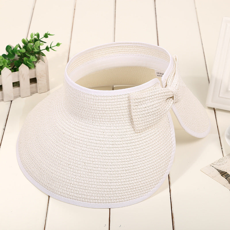 Foldable Sun Hat With No Brim For Women