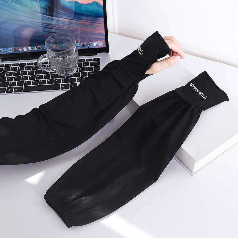 Viscose Fiber Oversleeve Sun Protection Thin Loose Gloves Sleeves