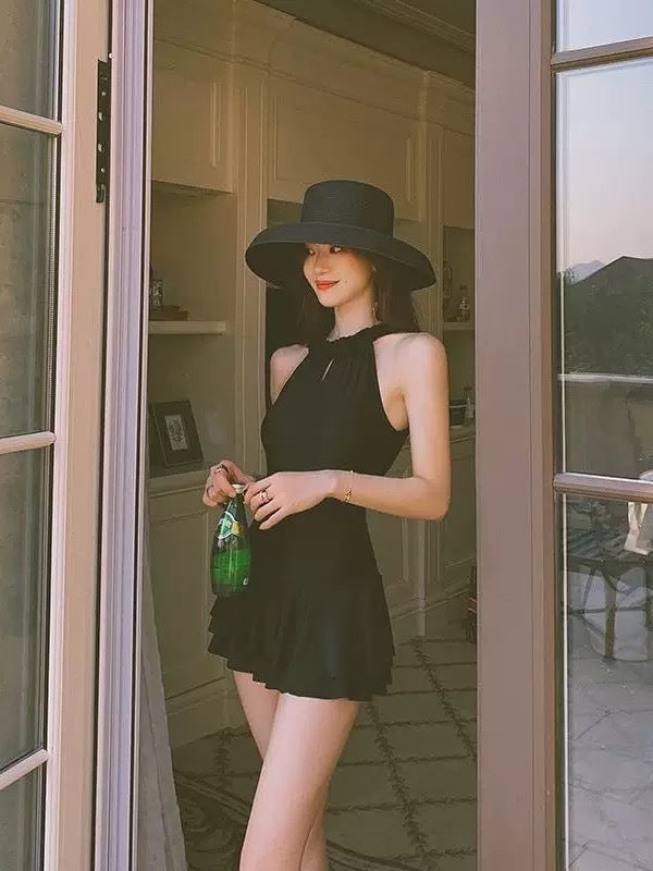 New Womens Modest One-piece Swimsuit