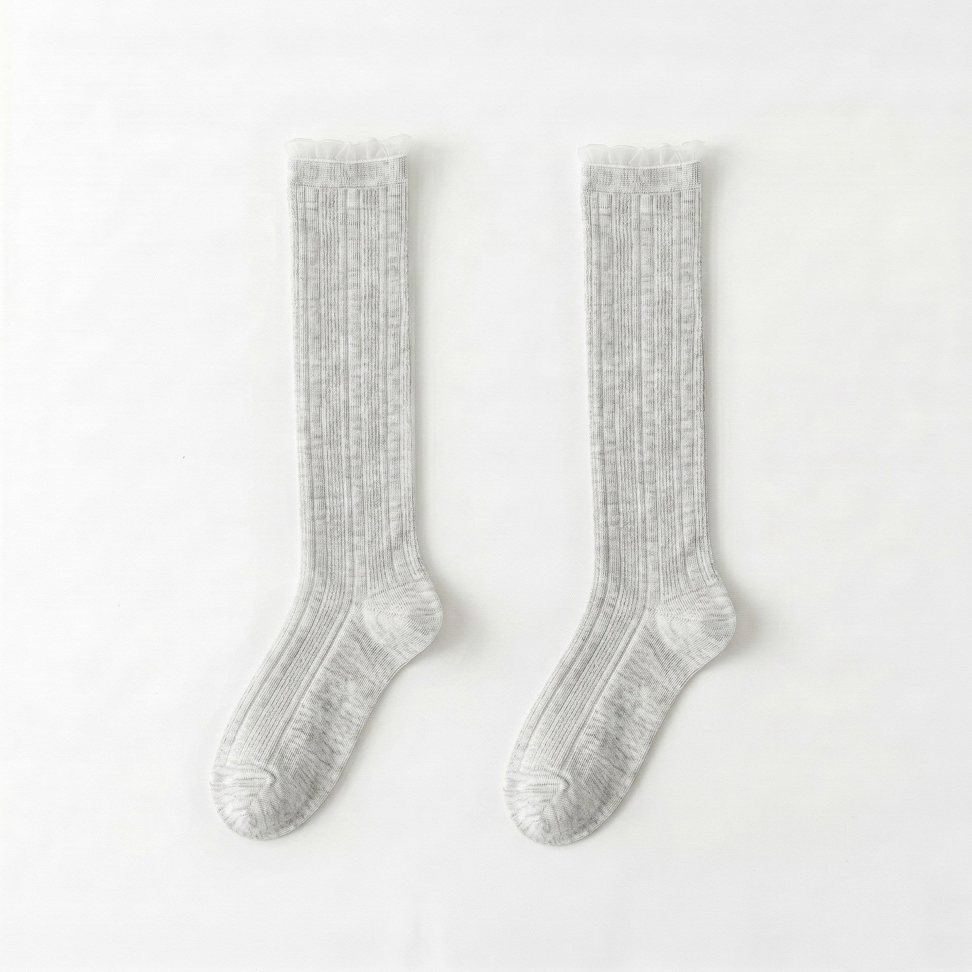 Ballet Style Calf Socks For Children In Spring And Summer, Thin, Breathable, Boneless Stacking Socks
