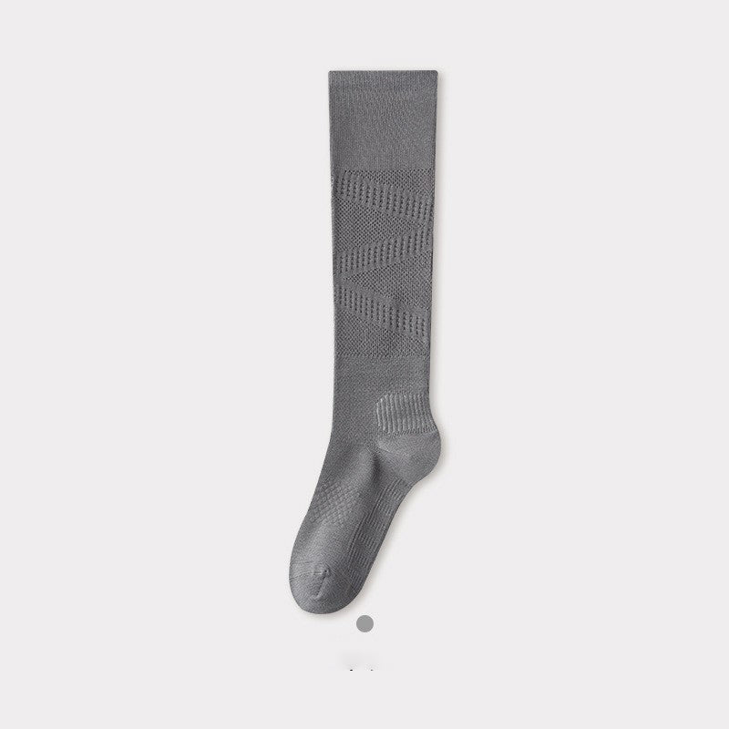 Pressure Calf Socks, Children's Indoor Fitness Running Sports Badminton Socks, Breathable Summer Thin Long Tube Yoga Socks