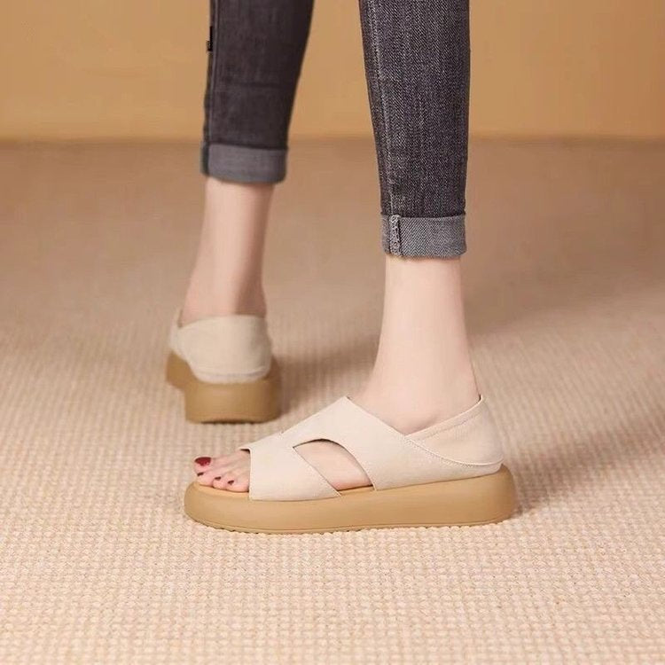 Womens Flat Open-toe Non-slip Sandals
