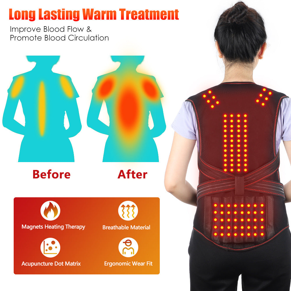 Fever Magnet 7 Support Shoulder Strap Tourmaline Vest Waist Support Belt