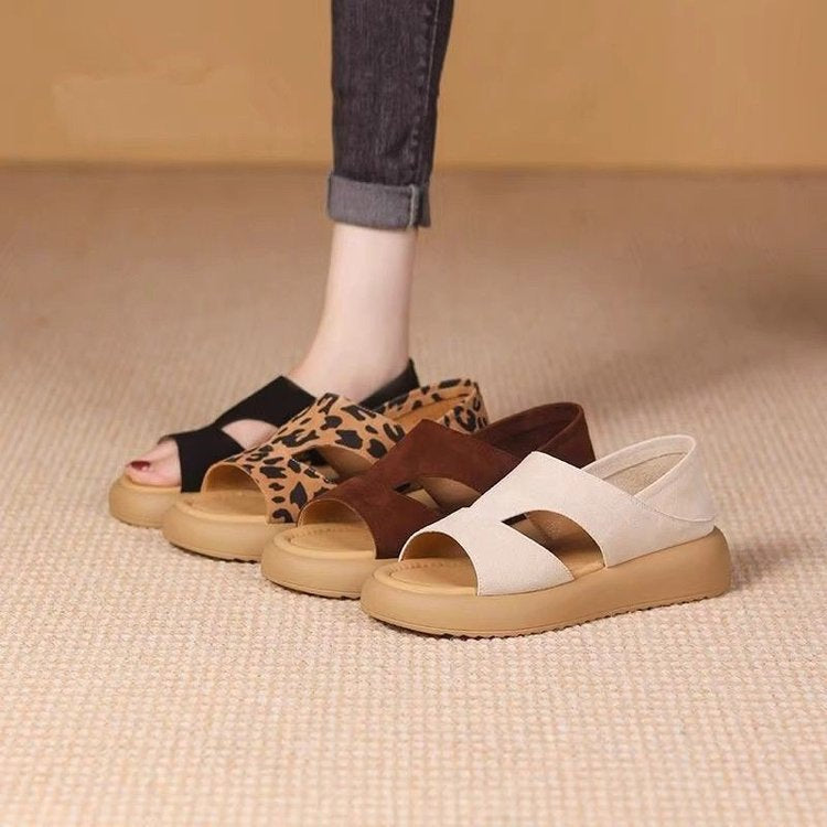 Womens Flat Open-toe Non-slip Sandals