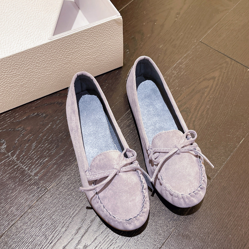 Slip-on Casual Round-toe Flat Shallow-shoe