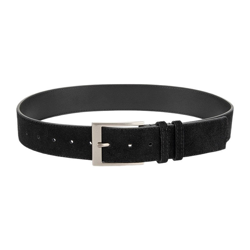 Womens Niche Style Decorative Dress Pants Belt Korean Style Genuine Leather Waist Belt