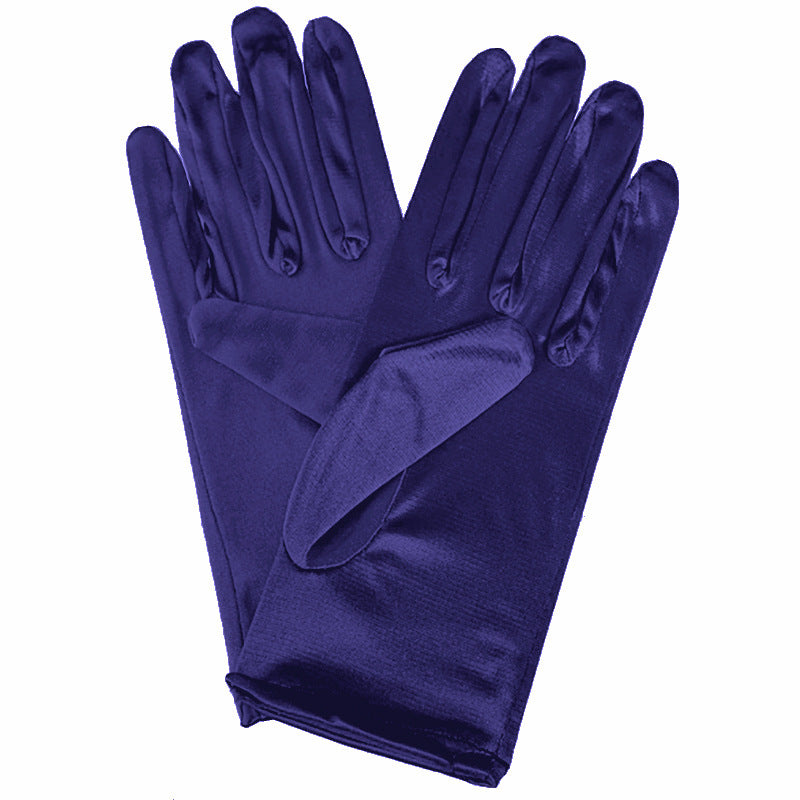 Bridal Wedding Gloves Short Satin Dress Cheongsam Gloves