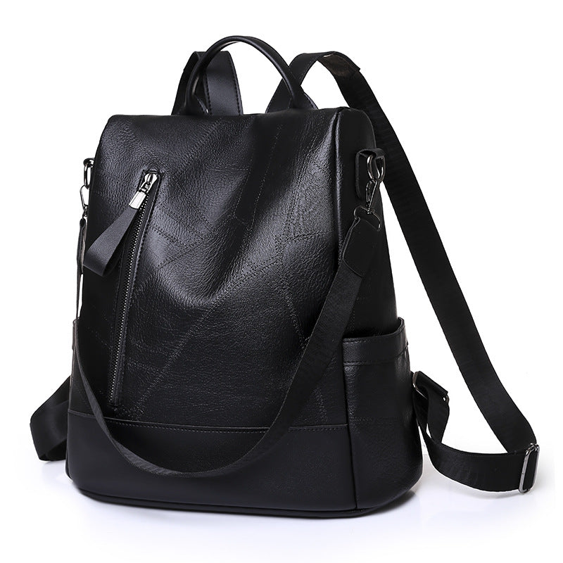 Women's Large-Capacity Casual Patchwork Backpack