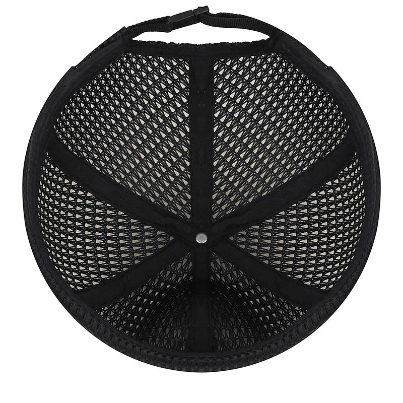 Summer New Sewn Hollow Large-Grid Mesh Hat For Women