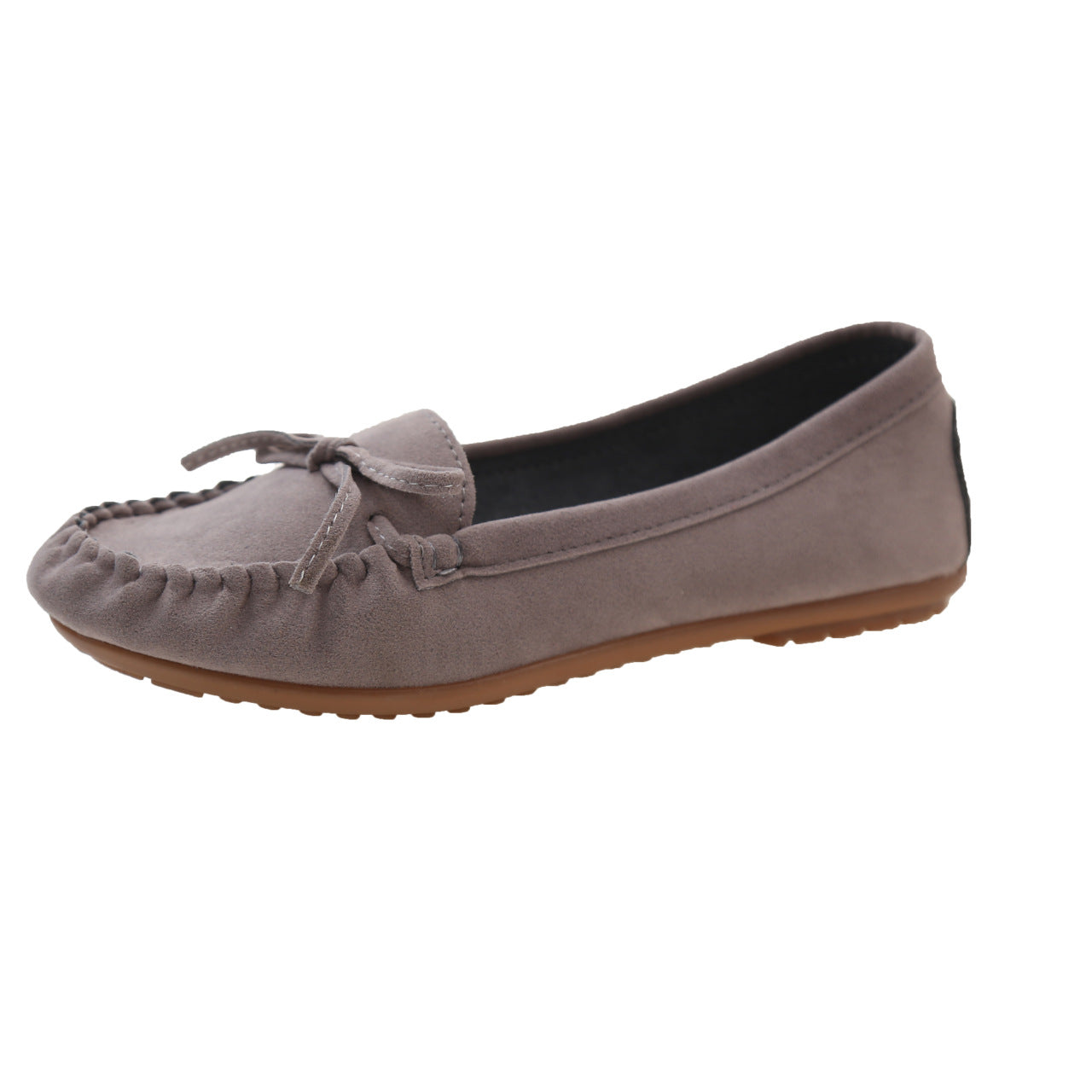 Slip-on Casual Round-toe Flat Shallow-shoe