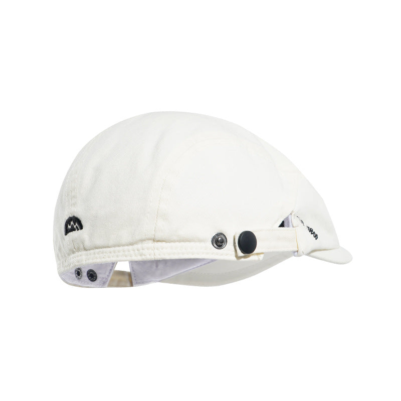 Beret Worn Backward Versatile For Women All-match For Autumn And Winter