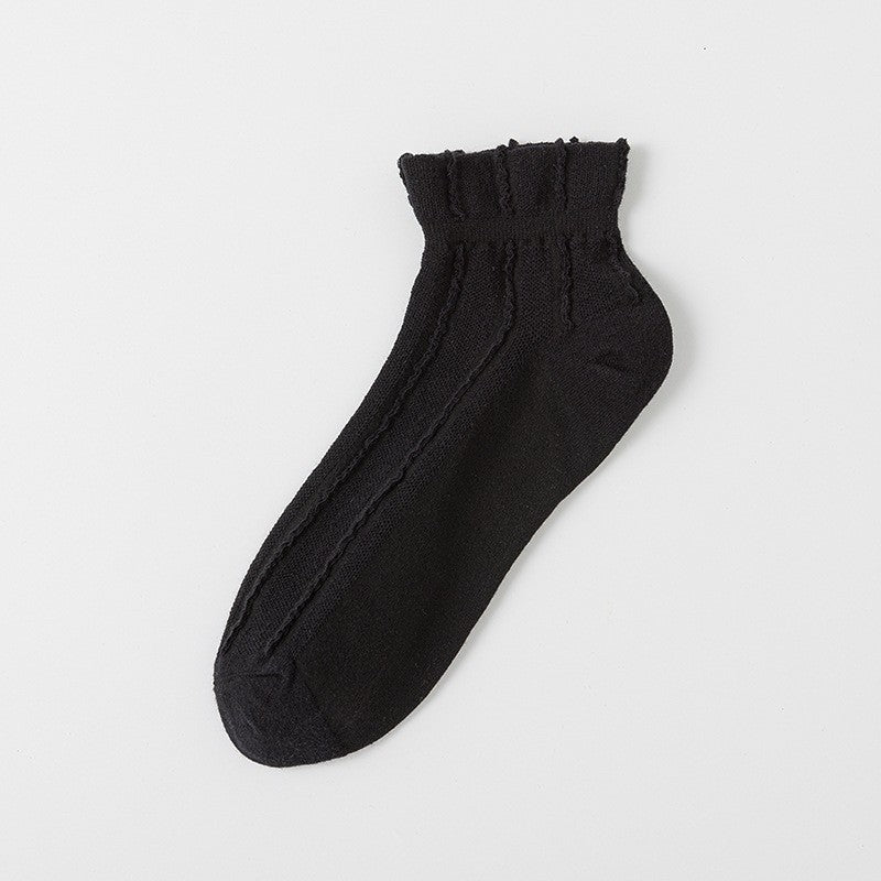 Socks Women's Spring Summer Thin Cotton Socks Mesh Girls' Boat Socks Breathable Short Socks Summer Casual Japanese Versatile Short Socks