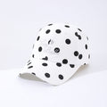 Dot Leopard Print Embroidered English Letters Make Your Face Look Smaller And Are Highly Versatile. This Casual Baseball Cap Is Suitable For Outdoor Shopping And Sports Activities.