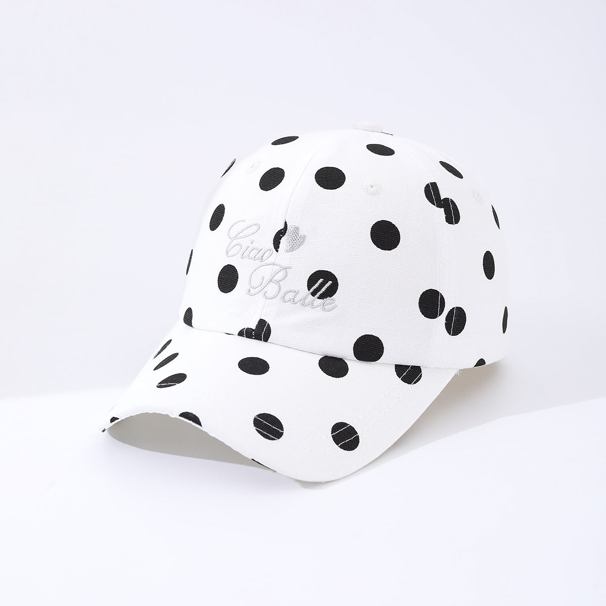 Dot Leopard Print Embroidered English Letters Make Your Face Look Smaller And Are Highly Versatile. This Casual Baseball Cap Is Suitable For Outdoor Shopping And Sports Activities.