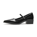 One-strap Vintage Chunky-heeled Mary Jane Shoes For Women