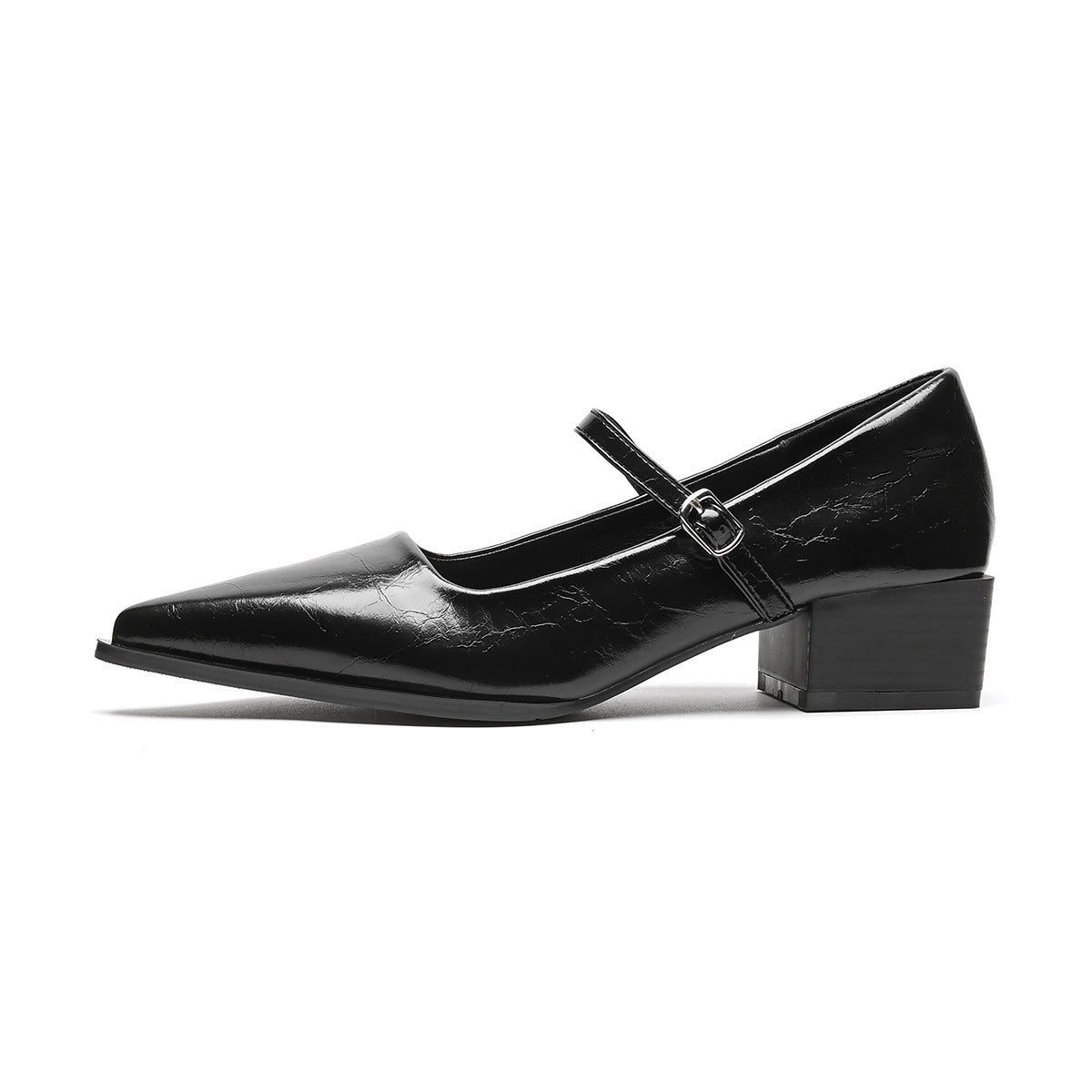 One-strap Vintage Chunky-heeled Mary Jane Shoes For Women