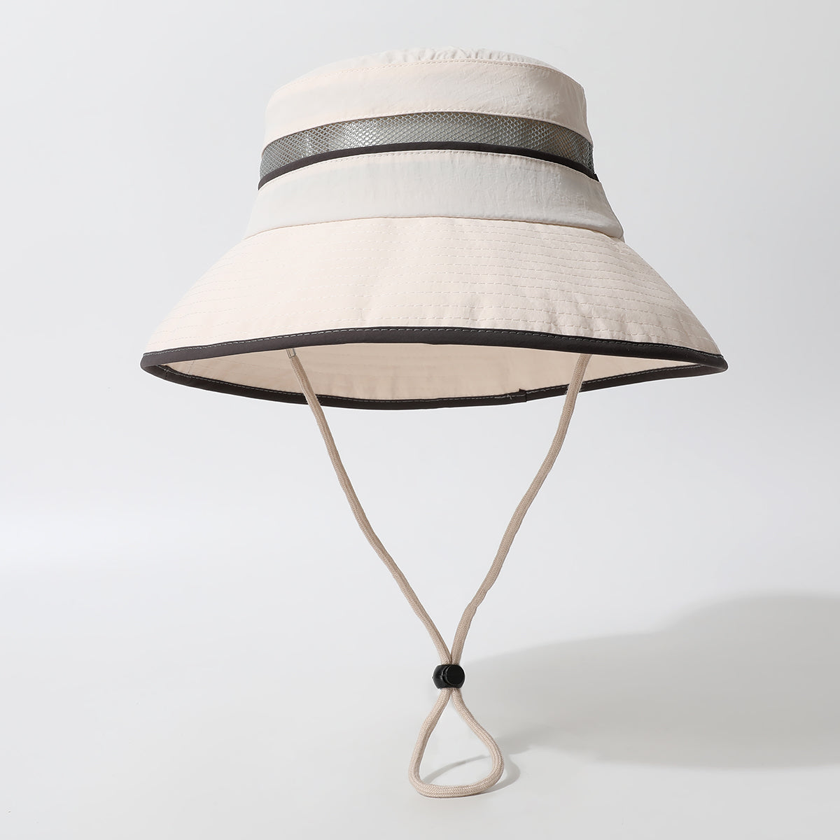 The New Solid-color Grid Sunshade And Windproof Simple Casual Style Fisherman Hat Is Suitable For Outdoor Hiking, Camping, Fishing, Travel And Photography.