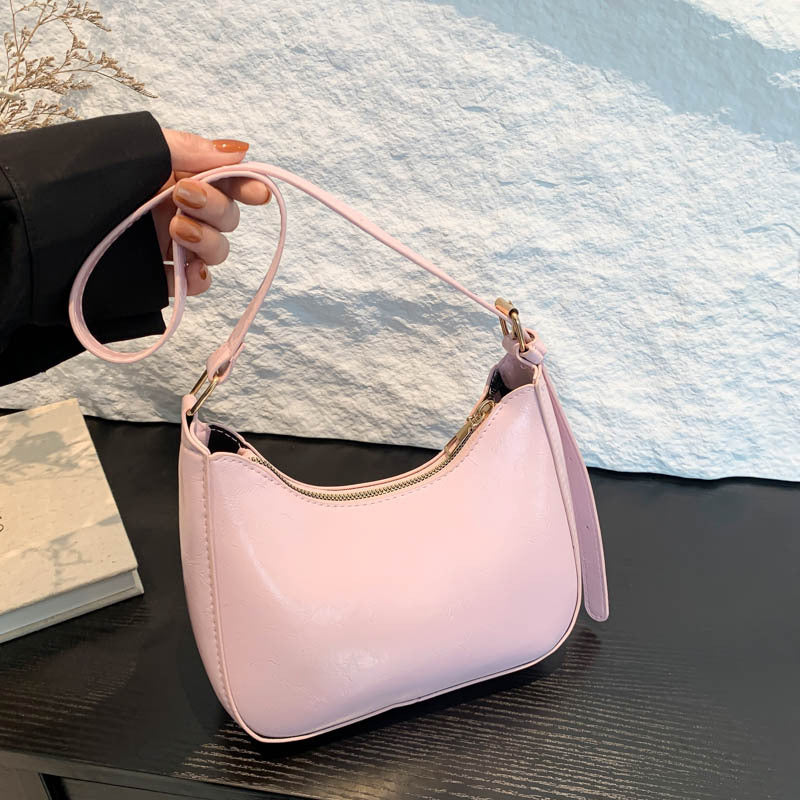 Women's Solid-Colored Vintage Fashion Hand Bag