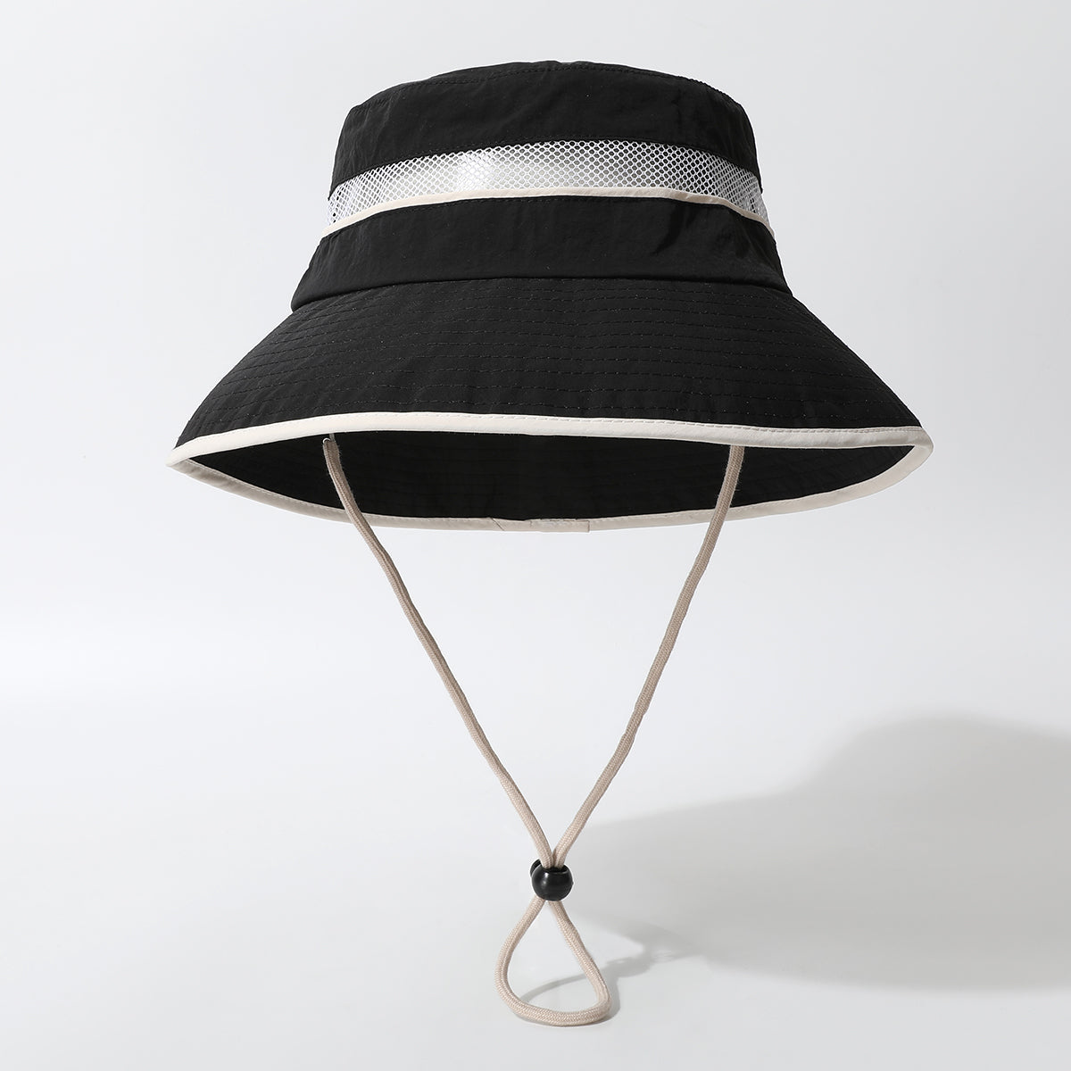 The New Solid-color Grid Sunshade And Windproof Simple Casual Style Fisherman Hat Is Suitable For Outdoor Hiking, Camping, Fishing, Travel And Photography.