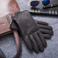 Fleece-lined Thick Windproof Faux Deerskin Grain Sheepskin Driving And Biking Motorcycle